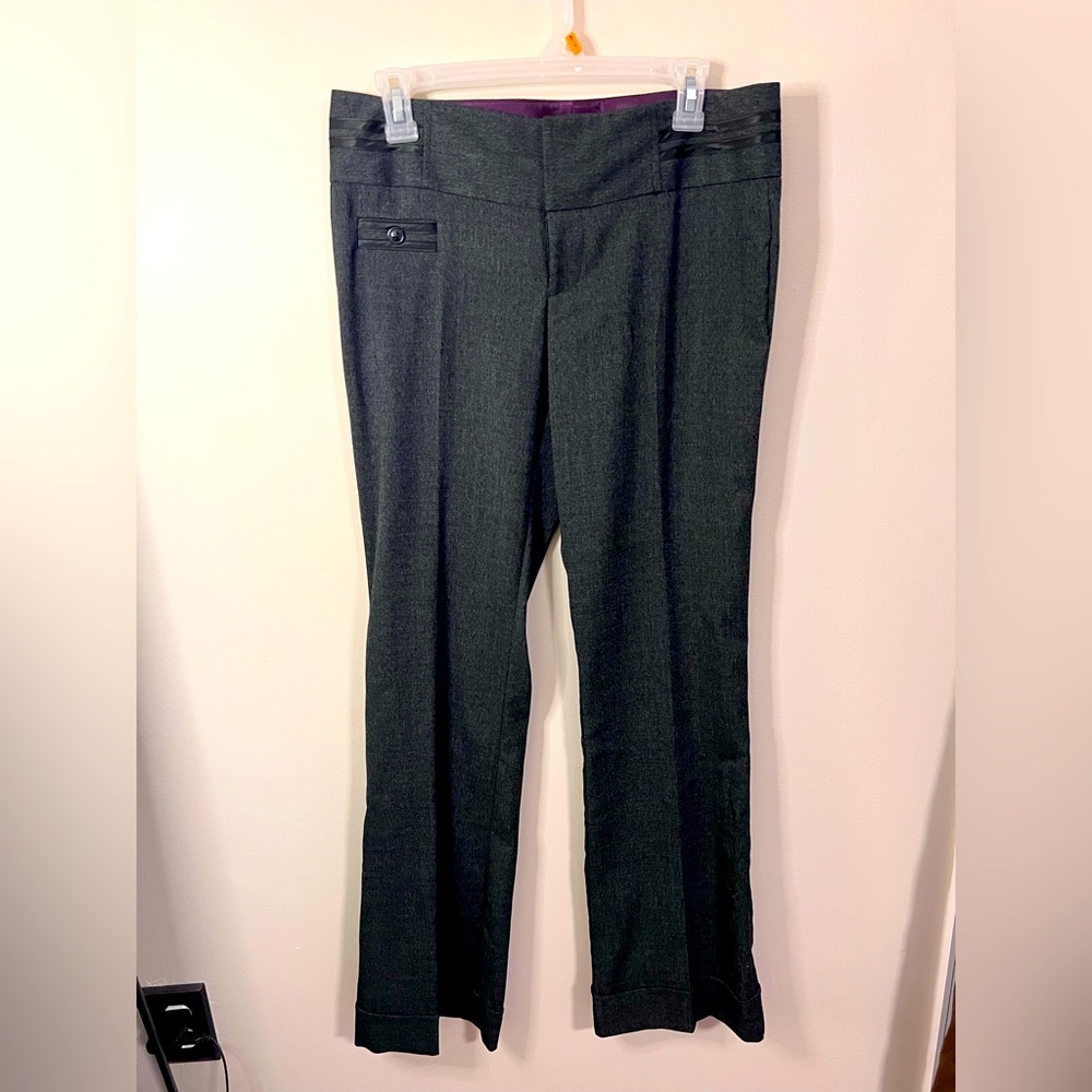 Twenty One Women’s Dressy Slacks - Charcoal, Size 7 - NEW